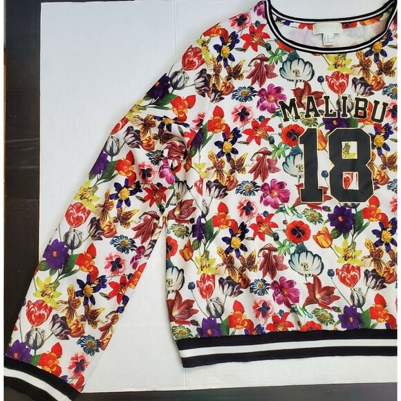 Floral Long Sleeve Top Plus Size Women's 3X Malibu Colorful Forever 21 - Picture 5 of 11